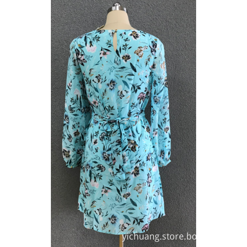 women's print ciffon dress